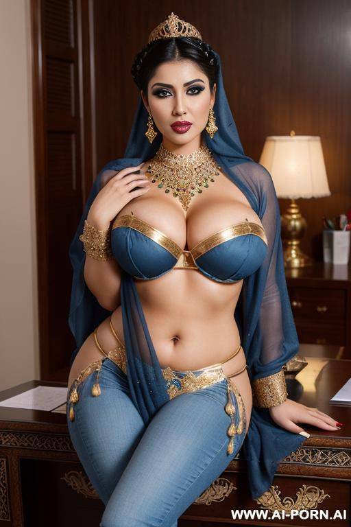 a persian cumwoman. wearing short blue jeans - #main