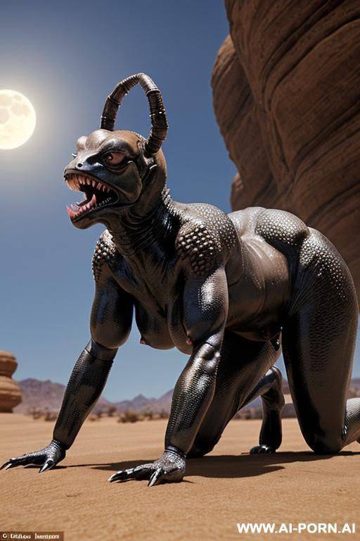 imaginary image: woman on all fours pose (very realistic photo), scorpion (huge body) fucks a woman (scorpion and woman copulate in the animal pose) (giant imaginary scorpion dick), scorpion shoved - #main