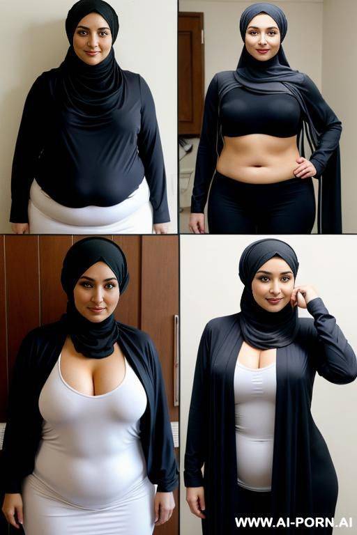 big woman, hijab - #main
