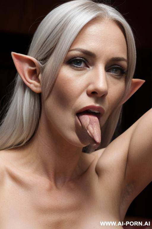 naked elf woman sucking on a penis - #main