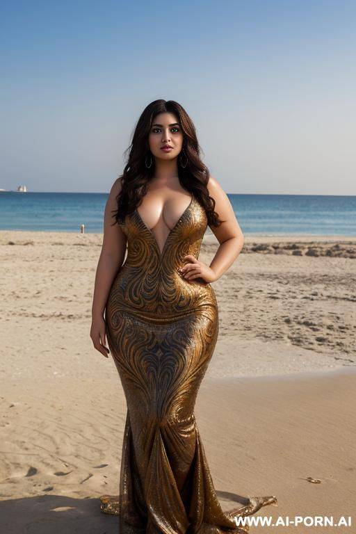 pretty face chubby naked big ass wide hips full body view oiled - #main