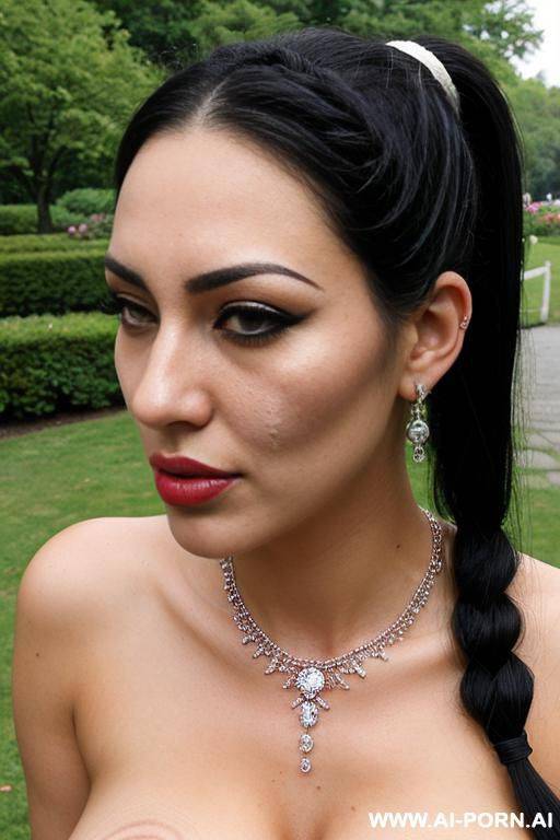 pretty woman, kissing, cumshot face, crystal necklace , ear rings, crystal crown, oily skin, heels, bukkake, anal sex, pregnant. - #main