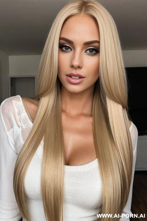 long blonde hair - #main