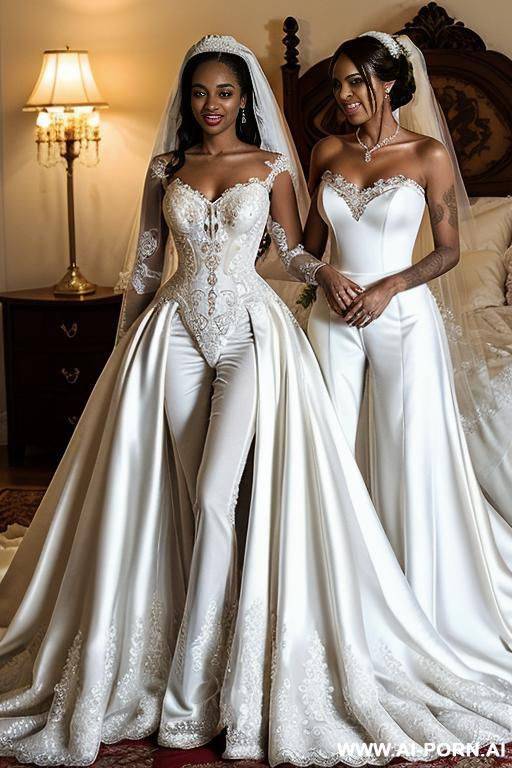 ebony woman in bride dress - #main