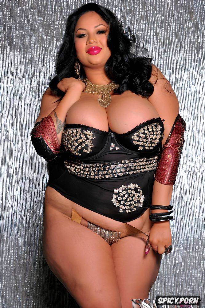 ruby necklace, color photo, very wide hips, busty, emerald bracelet - #main