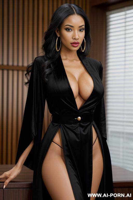 (extremely pretty) (full lips) (button nose) (eye contact) (ahegao) (cleavage) (hourglass figure) (tall) (hoop earrings) (flowing hair) - #main