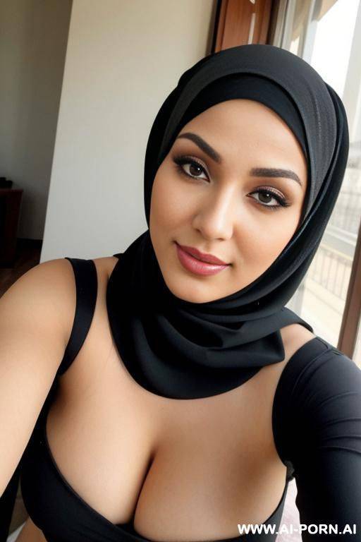 hijab sexy woman and man selfie - #main