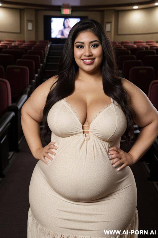 mexican, nerd, extremely pear shaped, huge nose, dark skin, eyeliner, heavy makeup, eye shw, smiley eyes, , hot, huge legs, extremely fat hourglass figure, chicana, chola, abnormal wide hips, flowing sundress - #main