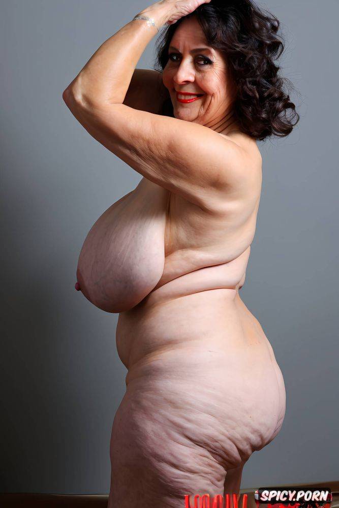 wrinkled bimbo granny, biggest natural boobs, beautiful granny with a lustful smile - #main