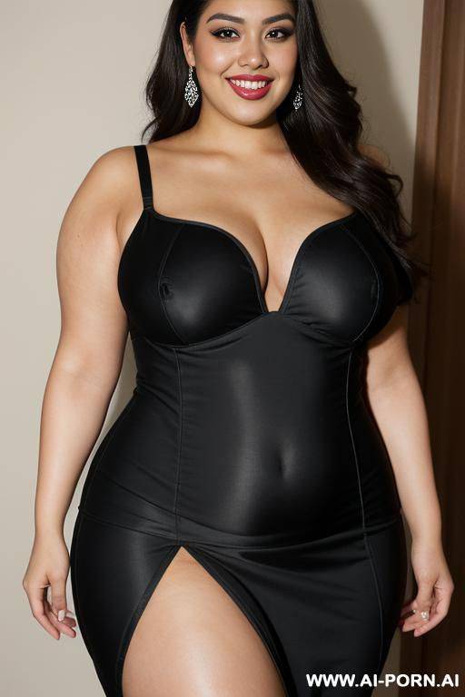 supermodel chicana, mexican, ethnic, gordita, extremely rotund, giant fat body, humongous hips, fat arms, tight dress - #main