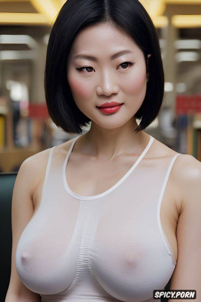 bobcut hair, full body view, light hair, happy face, intricat - #main