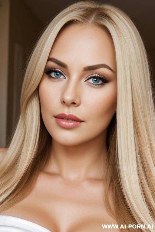 gorgeous mom, long blonde hair, beautiful deep eyes, plump lips. - #main