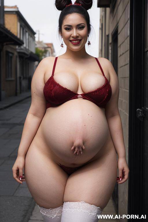 gigantic low hanging teardrop breasts, extreme hourglass figure, long hair, extra gigantic saggy milky breasts, juicy ass, narrowest waist, vampire, long saggy tits, castle, night time, red velvet dress, white skin - #main