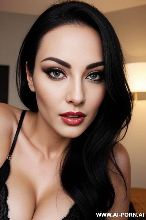 woman seducing man with face - #main