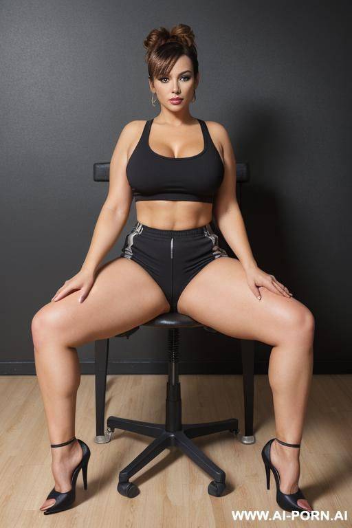poland, full body view, high heels, jogger pants - #main