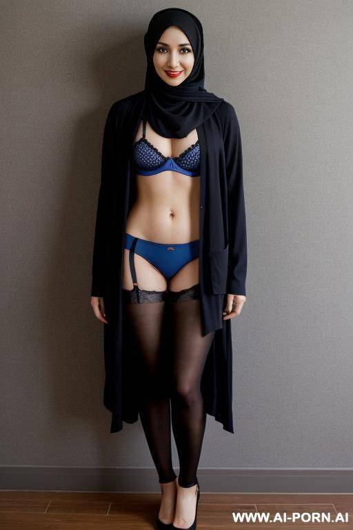 hijab woman, wearing hipster underwear - #main