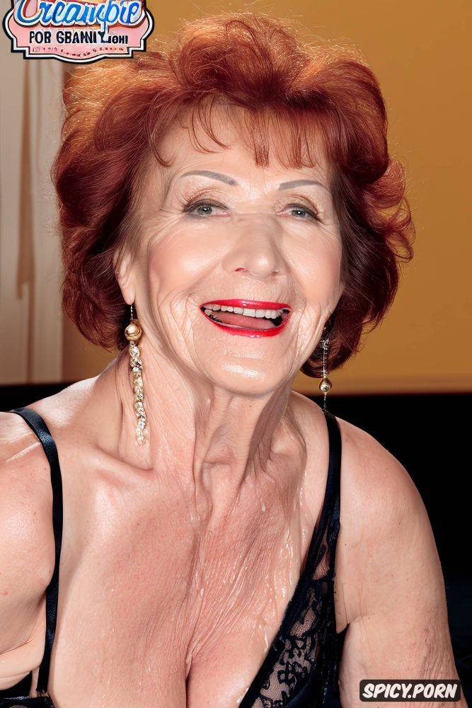 swinger in fancy hotel room, wrinkles on face, jerk off encouragement granny - #main