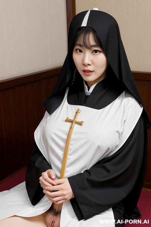 2 korean milf nun, masturbating - #main