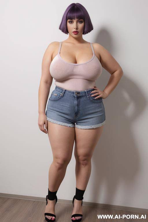 (((full body shot))), socks with sandals, poland, jeans short - #main