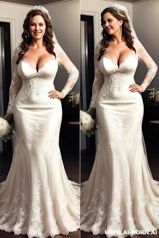 (((wide hips))) rounded, ((hourglass)) body, narrow waist, natural beauty, nice smile, eye contact, curly long hair, tight belly. - #main