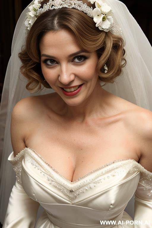(((wide hips))) rounded, ((hourglass)) body, narrow waist, (gigantic boobs), deep cleavage, natural beauty, nice smile, eye contact, curly long hair, tight belly, lipstick. - #main