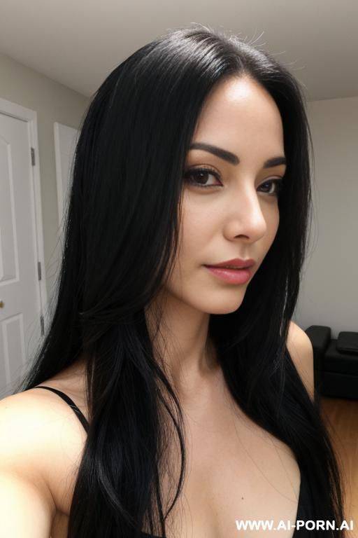 woman long hair selfie - #main