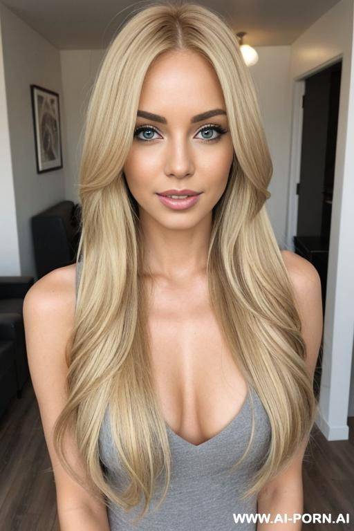 long blonde, healthy hair - #main