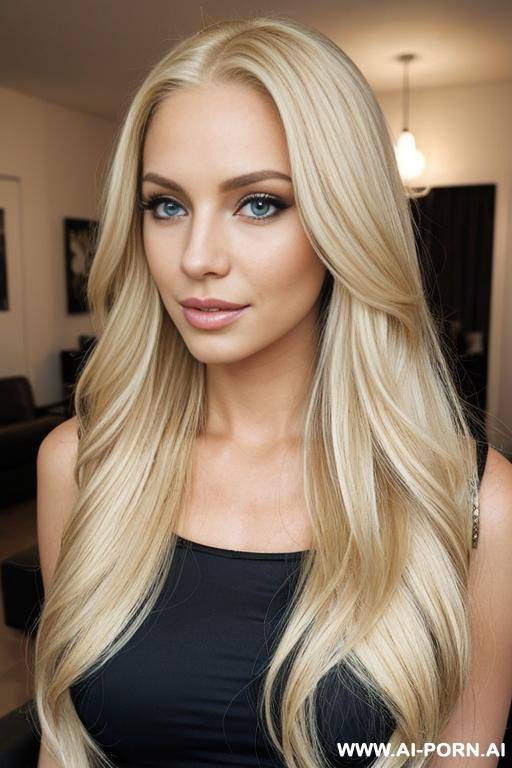 long blonde hair, flowing blonde hair - #main
