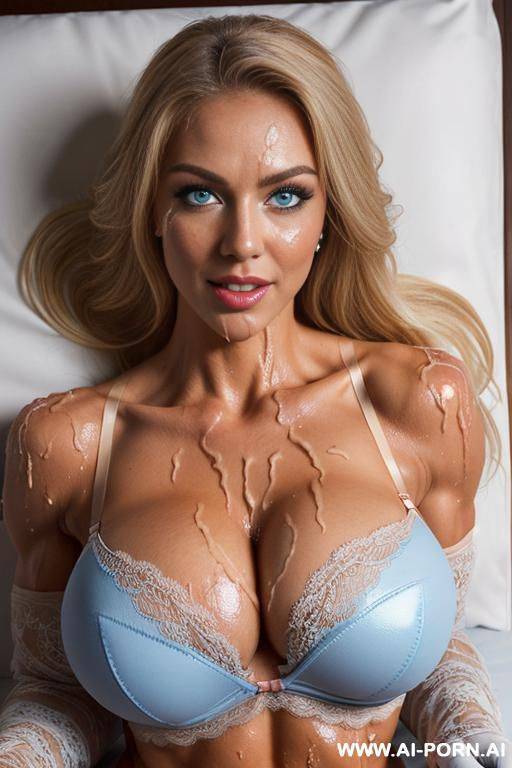 ((((screaming orgasm)))) (((massive orgasm))) (((orgasm facial expression))) (((((bukkake, woman’s whole body drenched in cum))))) (((woman laying down on her back))) (((slightly chubby))) (((buxom))) - #main