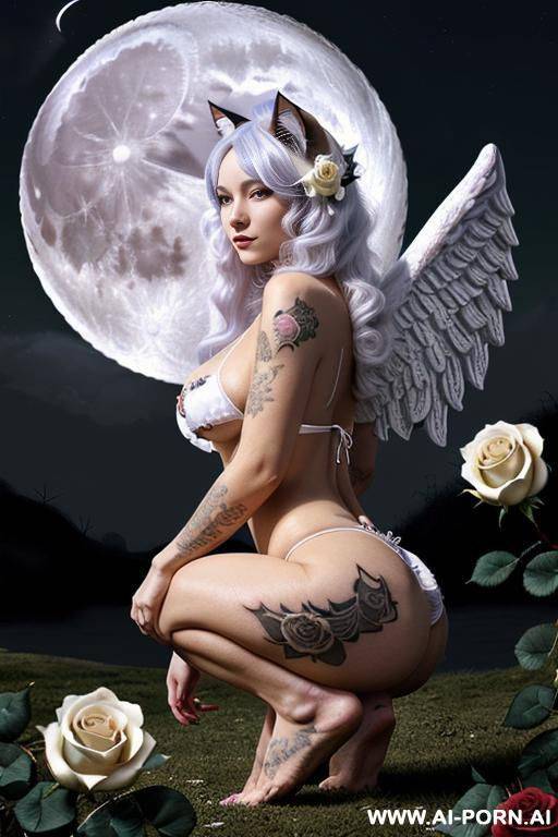 body size, breasts, big ass, face made of porcelain painted in gzhel style - #main
