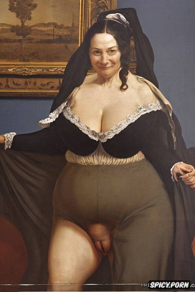 giant and perfectly round areolas very big fat tits, victorian style - #main