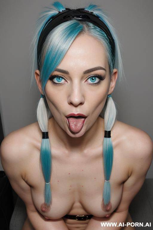 two naked 1 beautiful womans giving a sloppy blowjob - #main