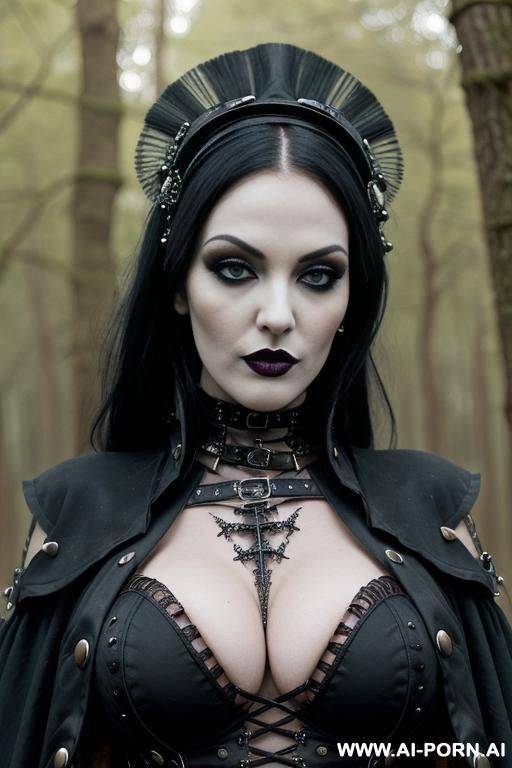 ((sex)) ((fucked)) _gorgeous, very beautiful, photorealistic, (((steampunk bondage gear))), ((topless)), goth, red lips, bright light green eyes, (open boobs, show nipples), (monster opera) - #main
