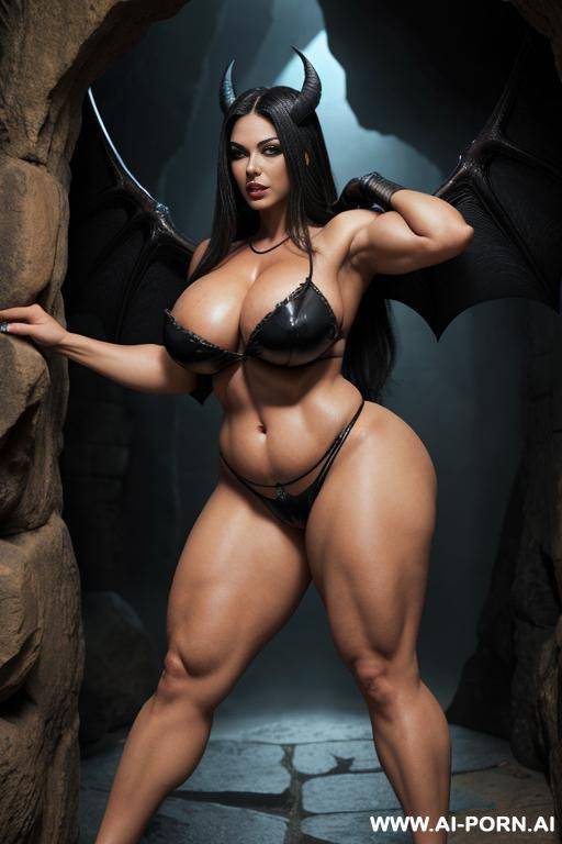 realistic look, super realistic, frontal view, devil woman, succubus, mistress of the underworld, powerful and cruel, sexy and beautiful, beautiful face, plump lips, big expressive sexy eyes, long - #main