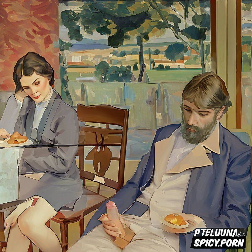 young man masturbating in a café, maurice denis, paul gauguin - #main