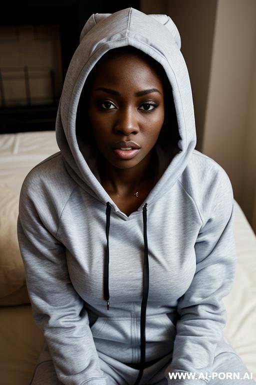 woman in hoodie masturbating - #main