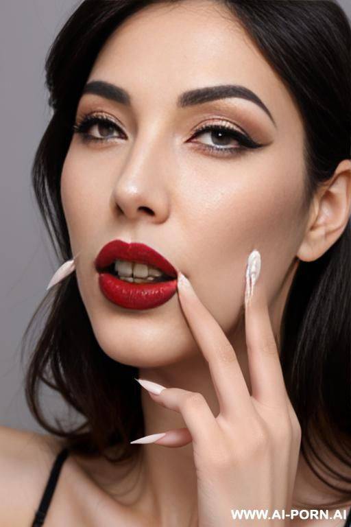 sexy woman suck long fingernails - #main