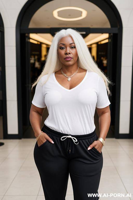 woman mature with a big round ass, wide and large hip . big hairy pussy, giant clits, well build chubby body, long white hair. - #main