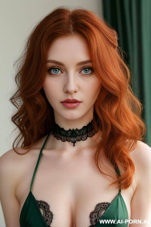 (lace choker) (emo) (long wavy hair) - #main