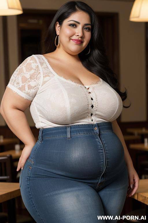 mexican, supermodel, big nose, rotund body, gordita, eyeliner, chola, chicana, hourglass shaped, wide hips, holding formula in vile - #main