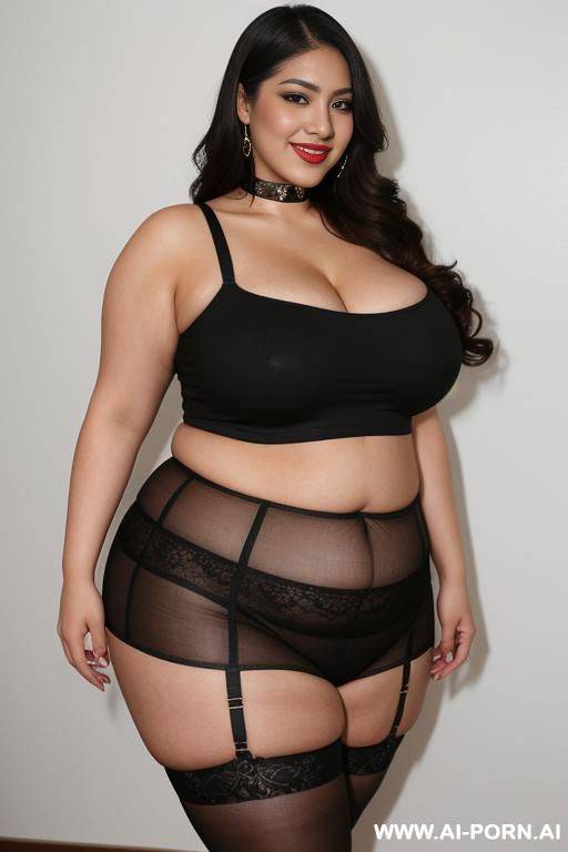 mexican, chola, chicana, wide hips, extra thicc, long hair, ice cream, rotund body - #main