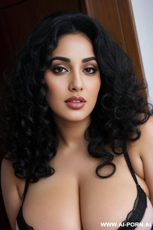 thick arab woman with curly black hair 0 years old - #main