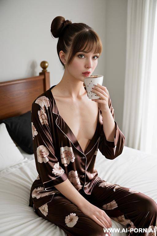 woman in colored pajamas - #main