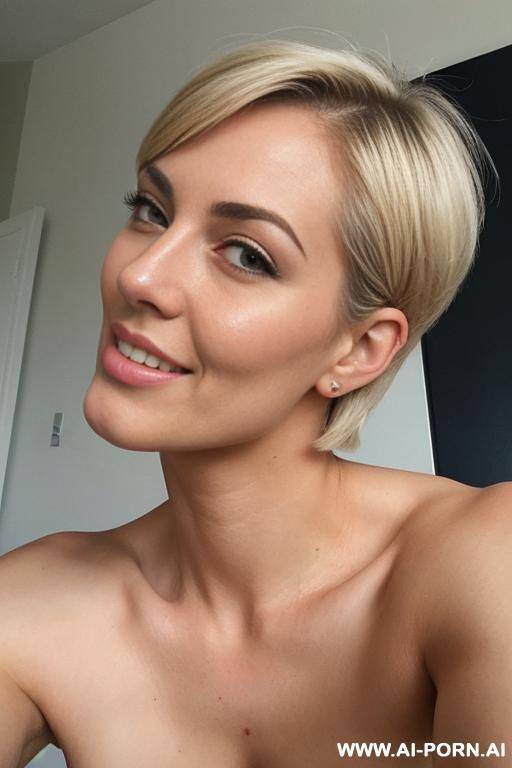 pov she loves getting cum on her lips 1 blonde short hair athletic smiling she is on her knees naked her hand is gripping my penis as it s cum identical twins are watching and masturbating - #main