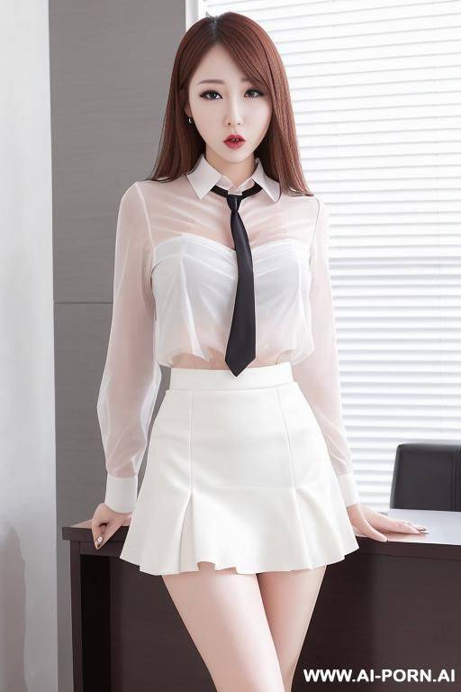 elegant woman, office dress, wet - #main