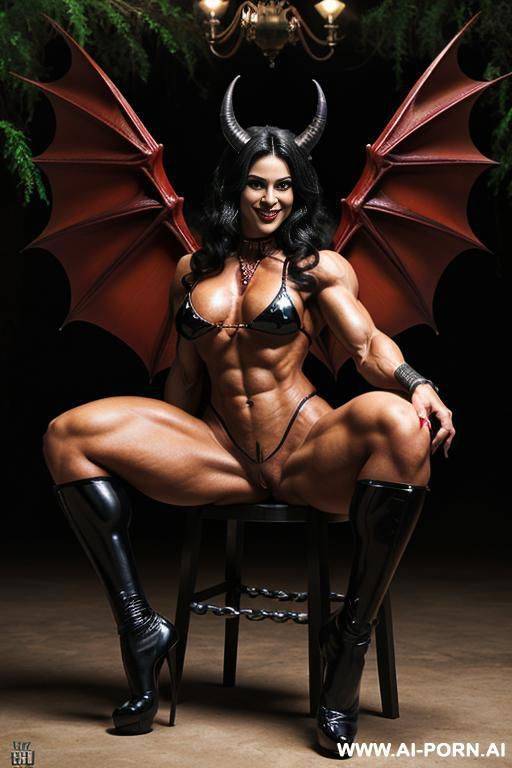 (((realistic look, super realistic))) (((frontal view))) (((beautiful devil woman, succubus woman))) ((mistress of the underworld, goddess of darkness)) ((powerful and cruel, sexy and beautiful)) - #main