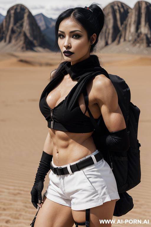 ((((only black clothes)))) ((((dark black goth make-up)))) - #main