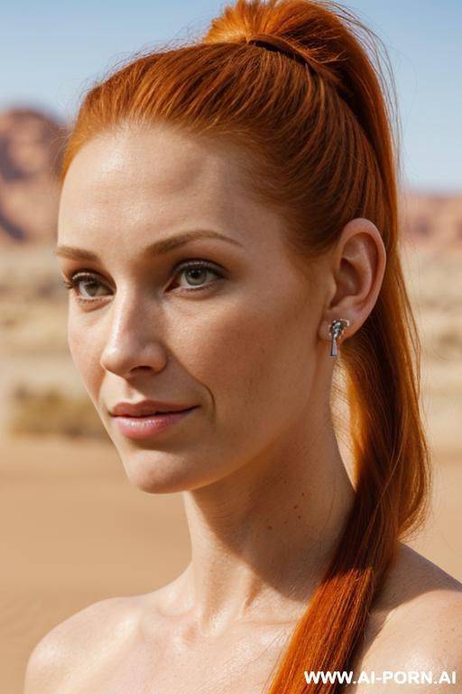 (((face closeup picture))) ((very very very prominent realistic protruding big wide fl-at ears stick out unusually)) ((wide big fla-t human ears)) (her own real ears are protruding so they stick - #main