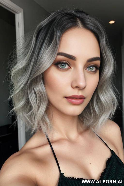 silver hair - #main