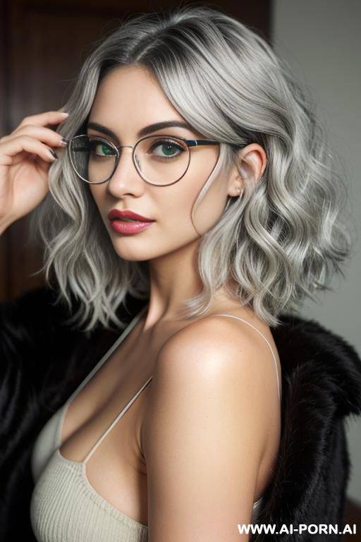 (silver hair) (thick rimmed glasses) - #main